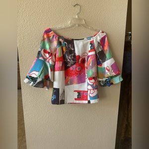 NWOT Alberto Makali Designer Trumpet Sleeves with Side Zipper Size M